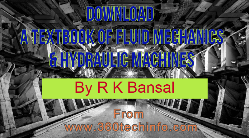 Textbook of Fluid Mechanics & Hydraulic Machines
