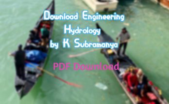 engineering hydrology by k subramanya fourth edition pdf