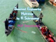 engineering hydrology by k subramanya fourth edition pdf