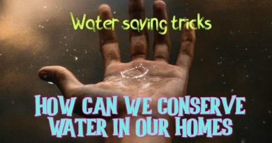 How to conserve water