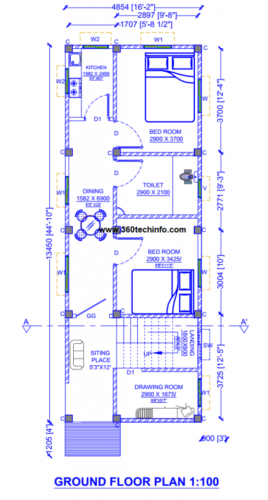 Building Approval Drawing Free Download with full detail .dwg