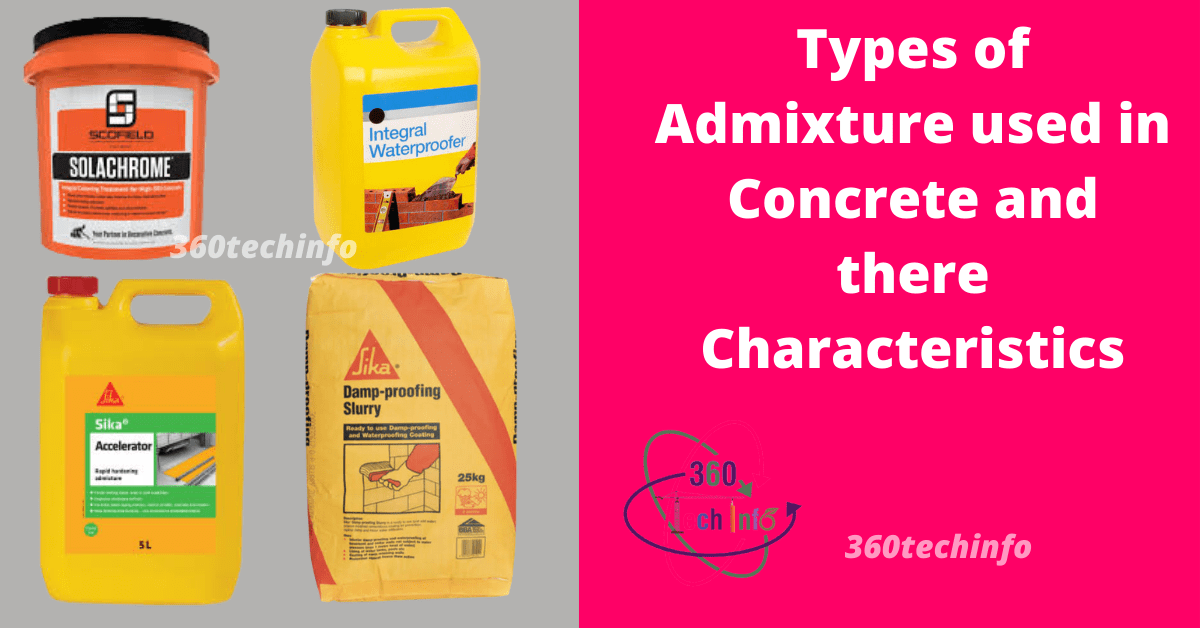 Types Of Admixture Used In Concrete And Their Characteristics