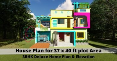 House Plan for 37 x 40 ft