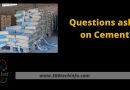 Questions asked on Cement